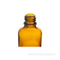 Amber Round Glass Lotion Bottle